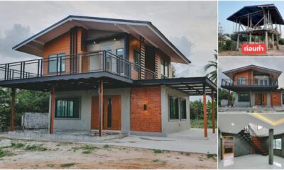 ไอเดียรีโนเวทบ้านไม้เก่าสองชั้น สวยทันสมัยด้วยผนังปูนอลฟท์
